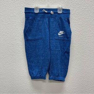 Nike Dri-Fit Youth Small Girl’s S BLUE Cropped Athletic Leggings Running 728403